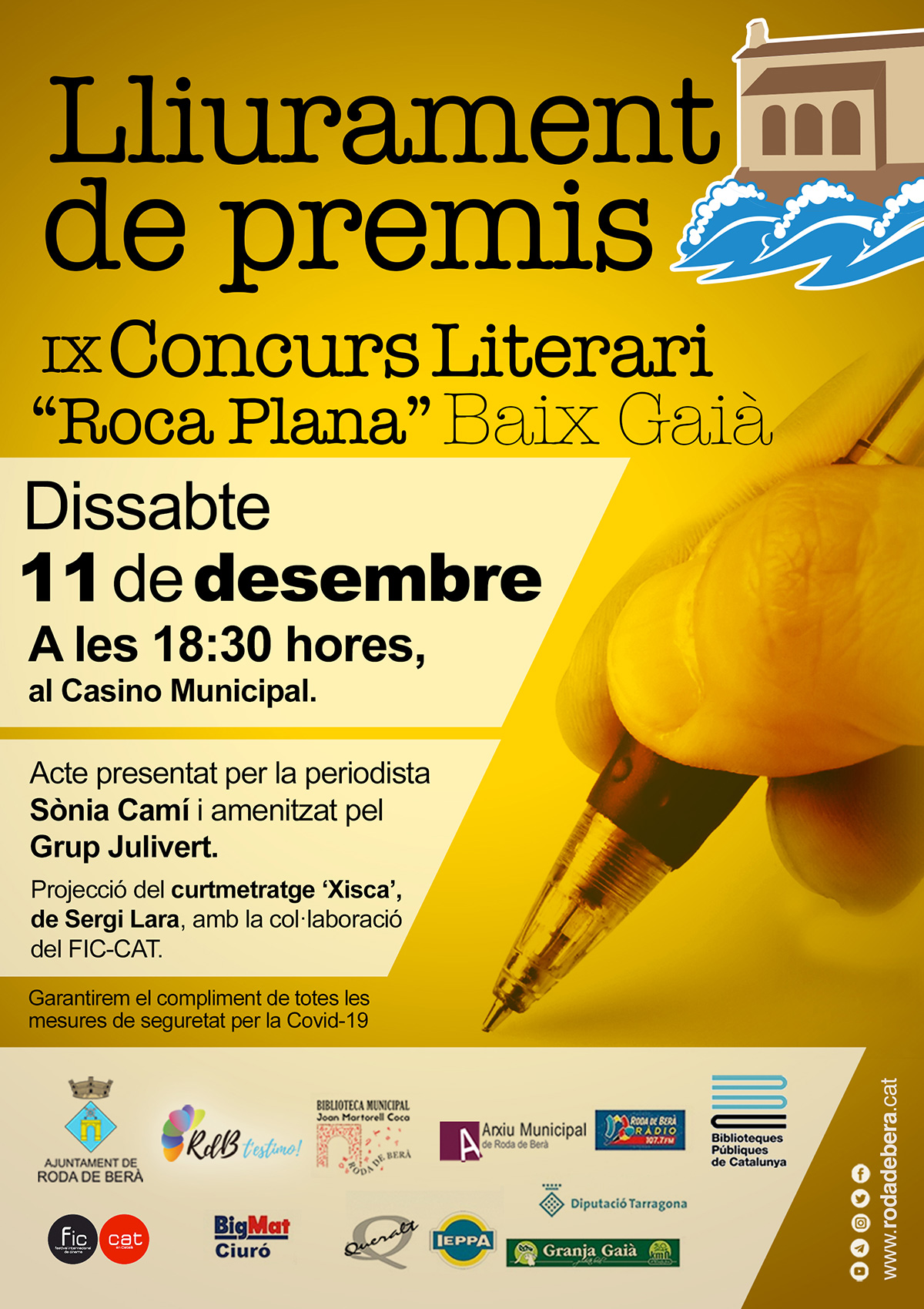 Lliurament de premis del IX Concurs Literari 'Roca Plana'