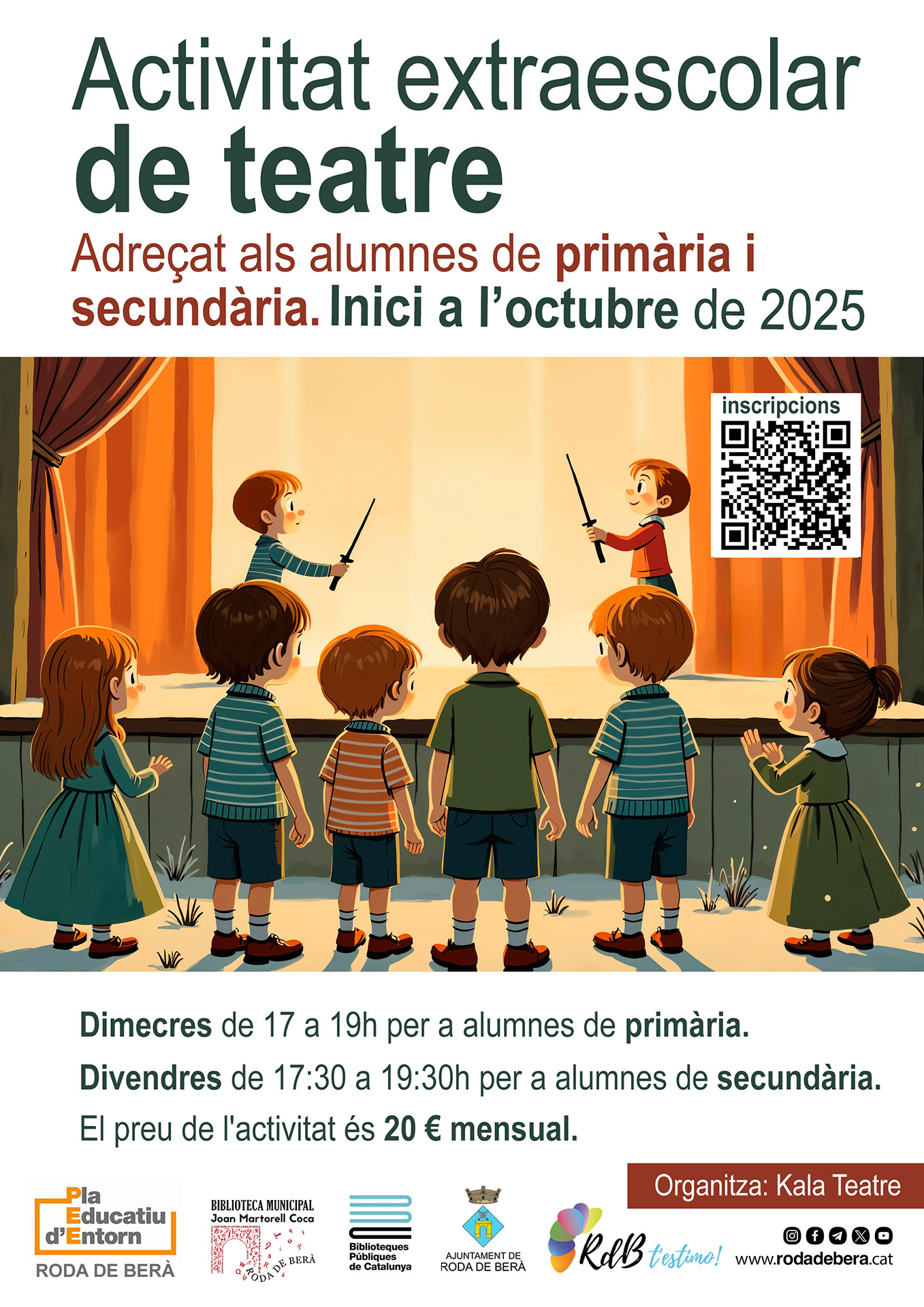 Activitat extraescolar de teatre