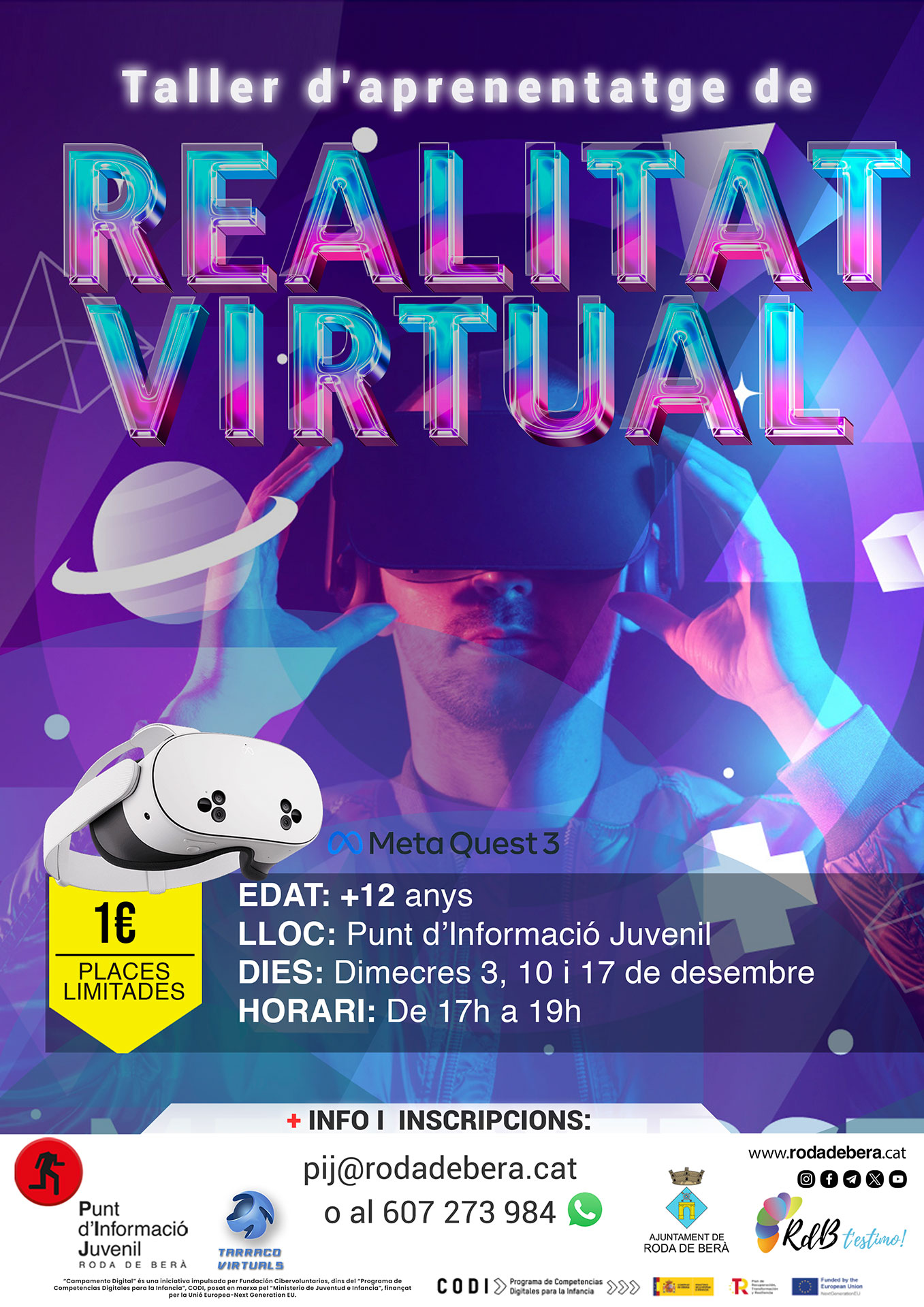 Taller d'aprenentatge de realitat virtual