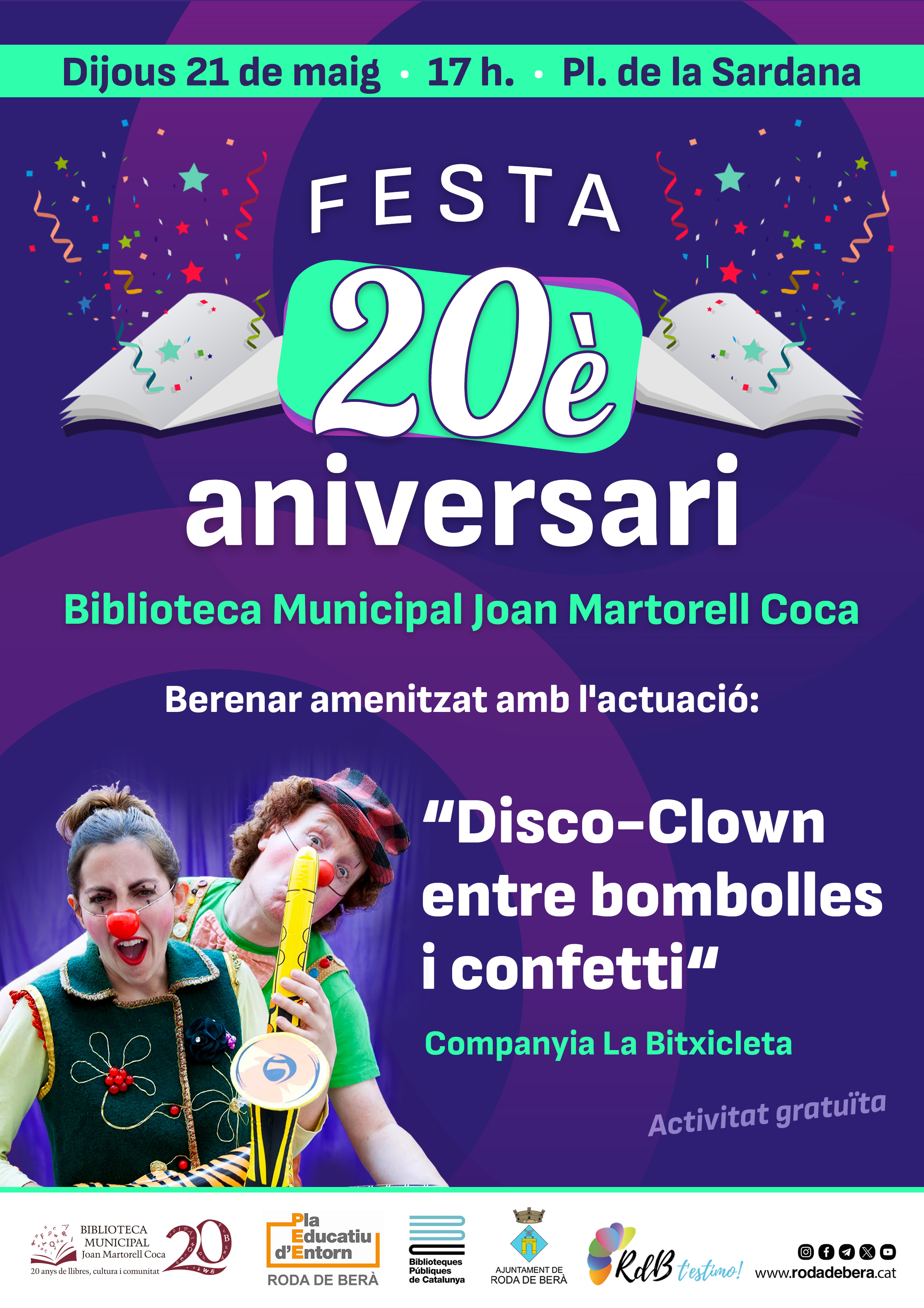 Festa del 20è aniversari de la Biblioteca Municipal