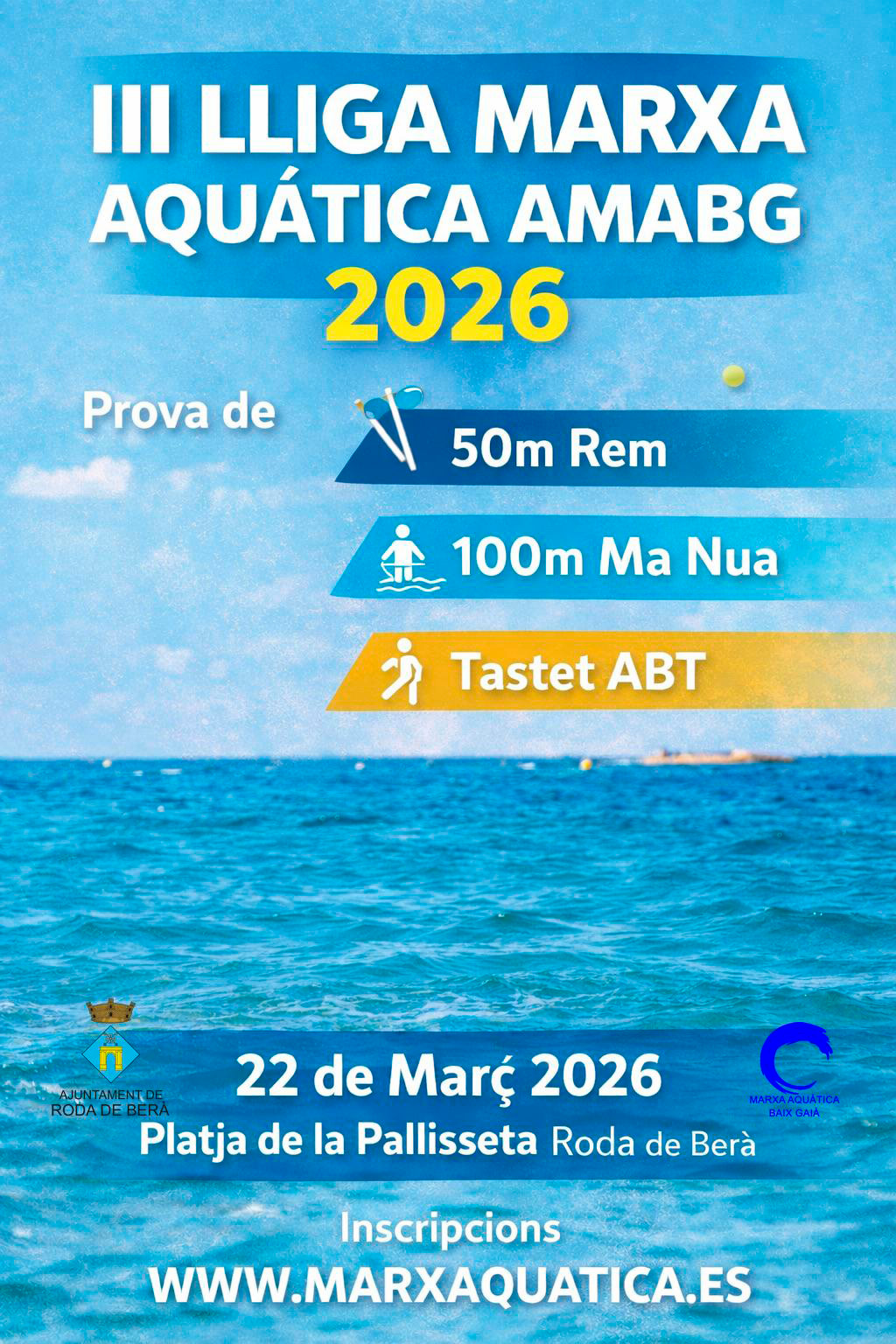 Prova puntuable per la 3a Lliga de Marxa Aquàtica