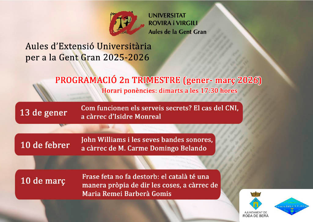 Conferència de l'Aula d'Extensió Universitària per a la Gent Gran