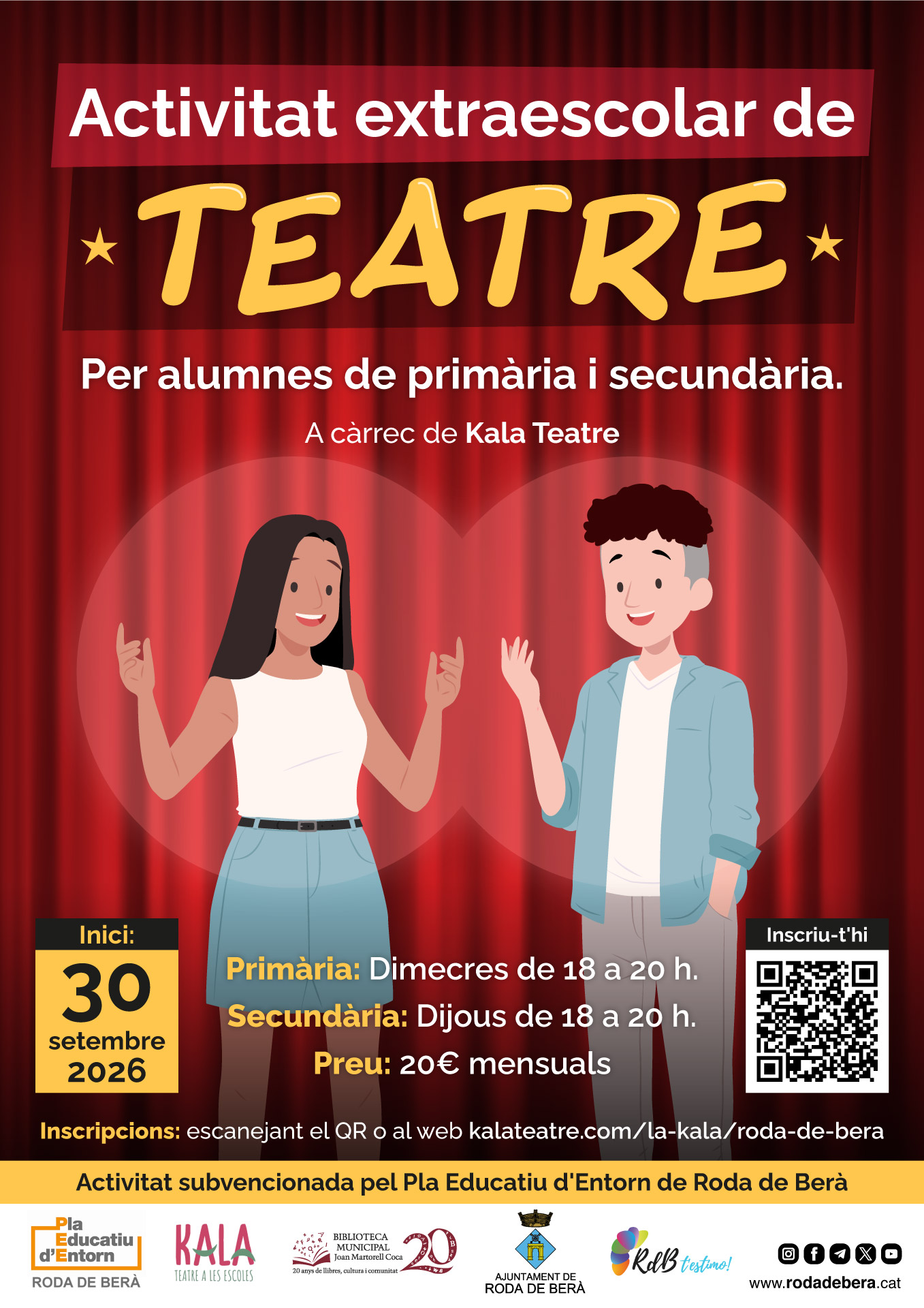 Activitat extraescolar de teatre