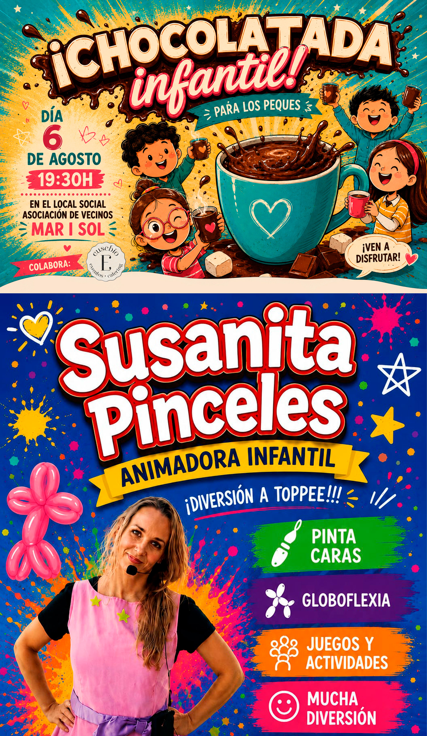 Xocolatada i animació infantil a Mar i Sol
