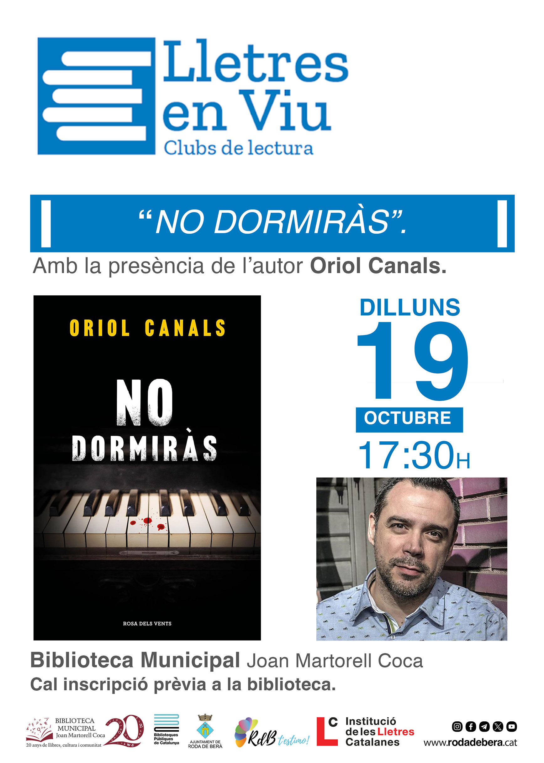 Lletres en Viu: No dormiràs