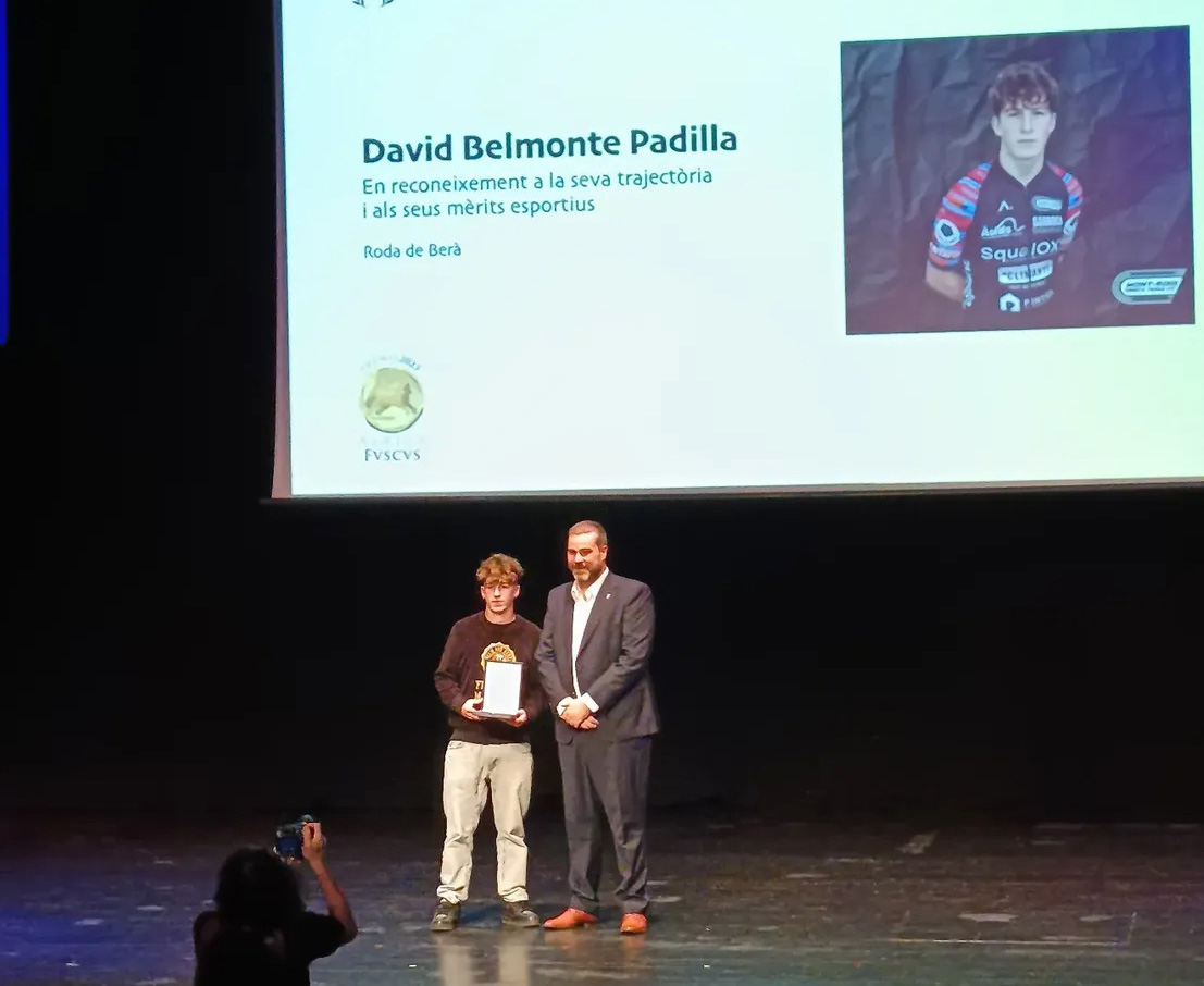 El rodenc David Belmonte rep el premi Avriga Fvscvs del Consell Esportiu del Tarragonès