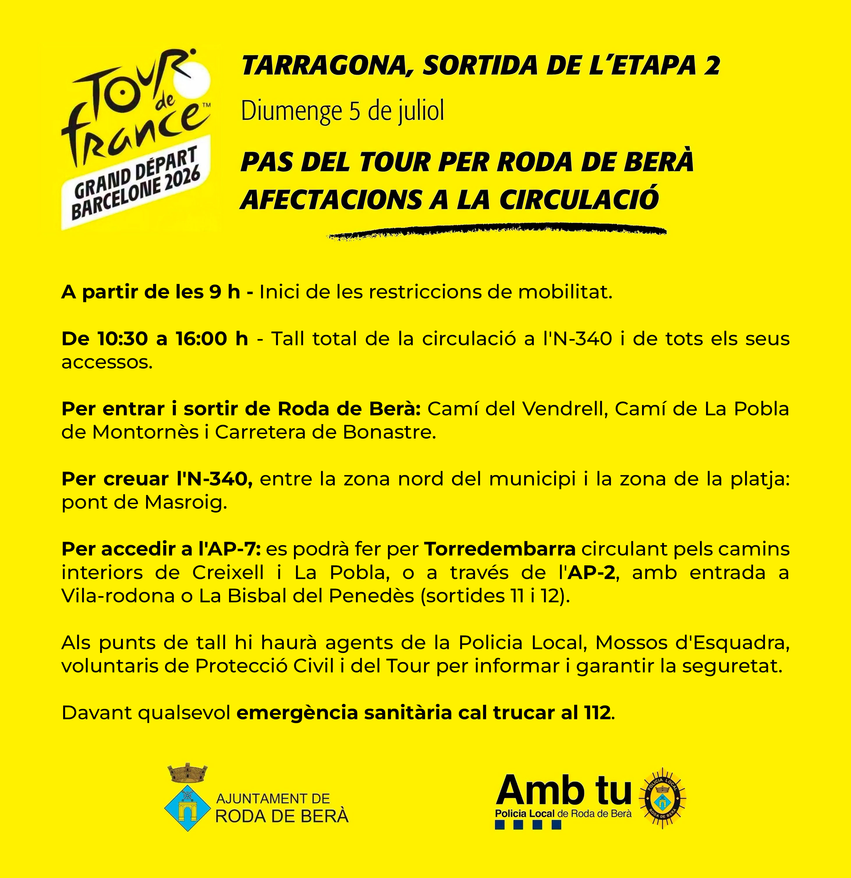 Afectacions a la mobilitat Afectacions a la mobilitat