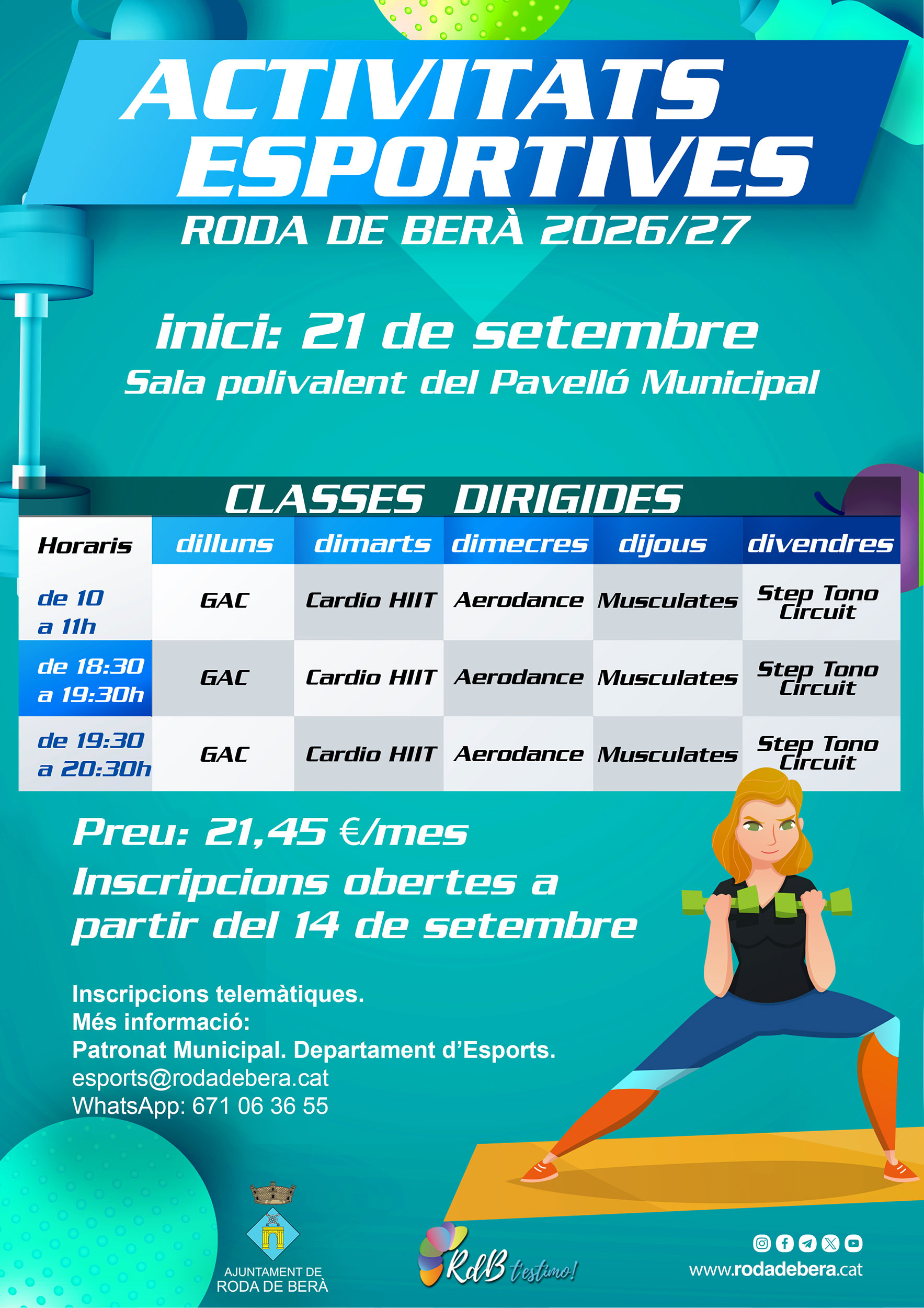 Activitats Esportives. Curs 2026-27