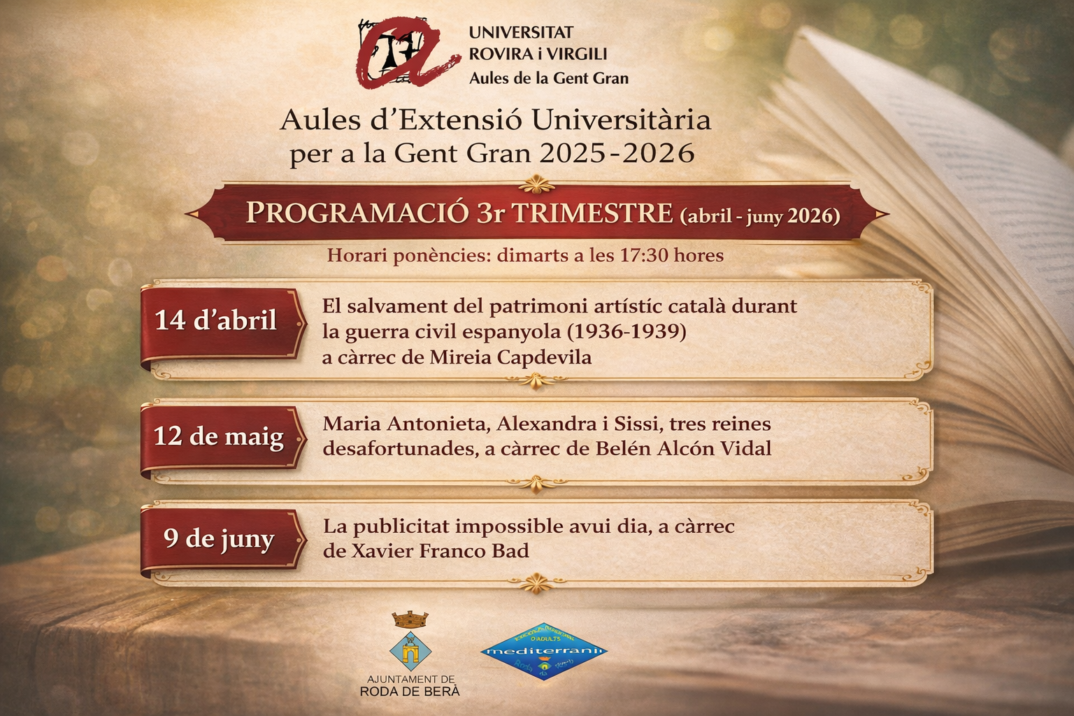 Conferència de l'Aula d'Extensió Universitària per a la Gent Gran