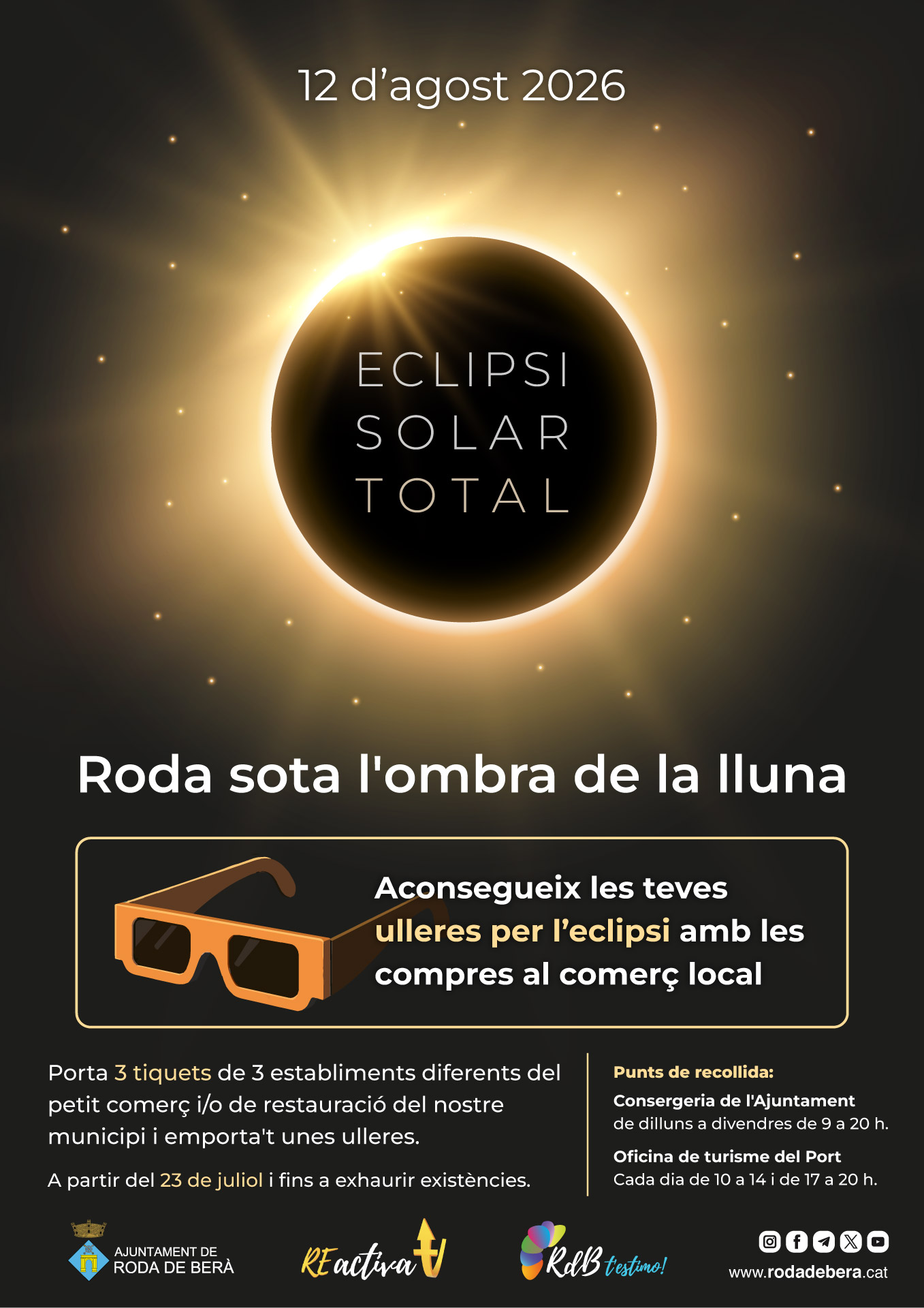 Campanya comercial per aconseguir les ulleres per l’eclipsi 