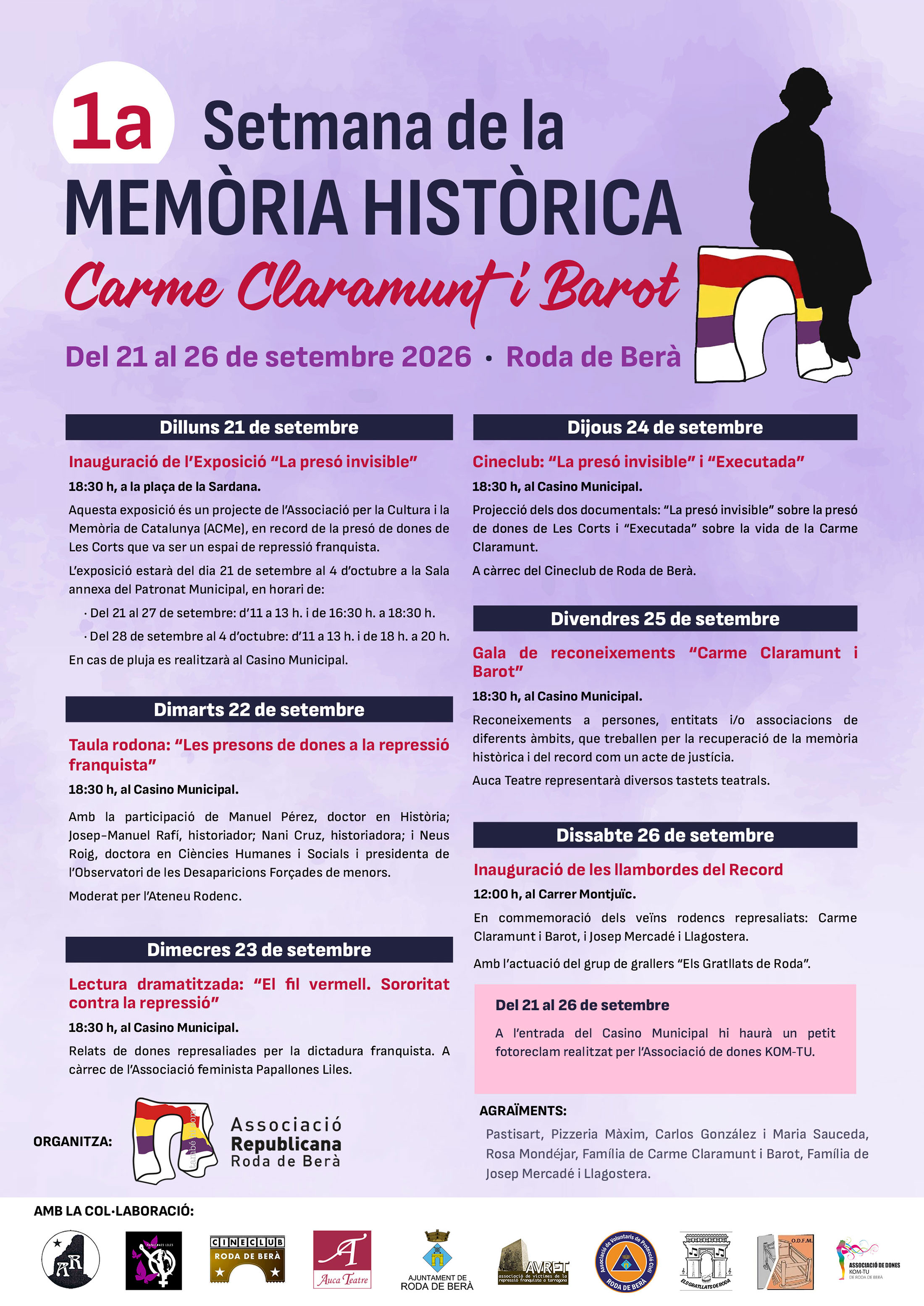 1a Setmana de la Memòria Històrica