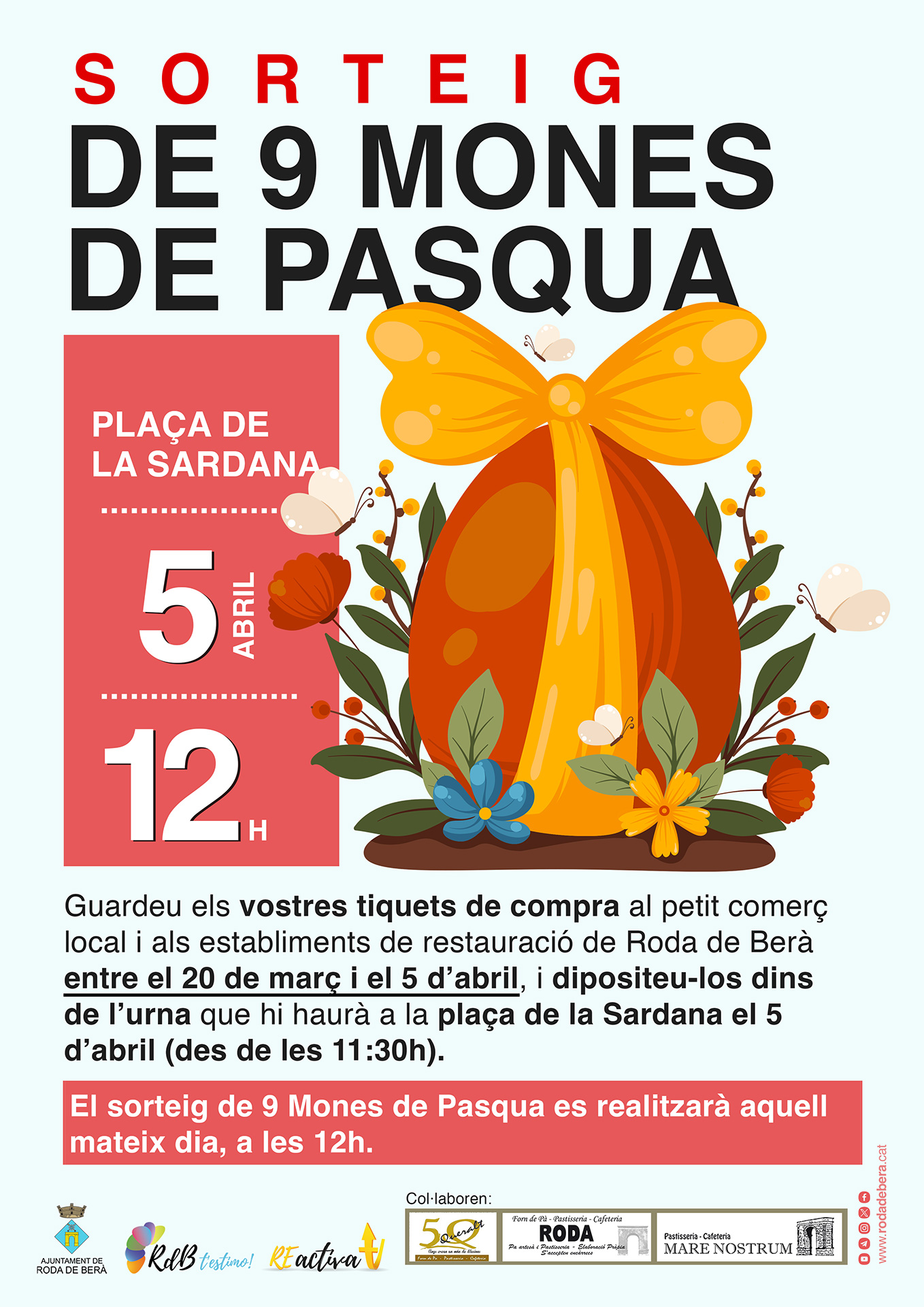 Sorteig de 9 mones de pasqua