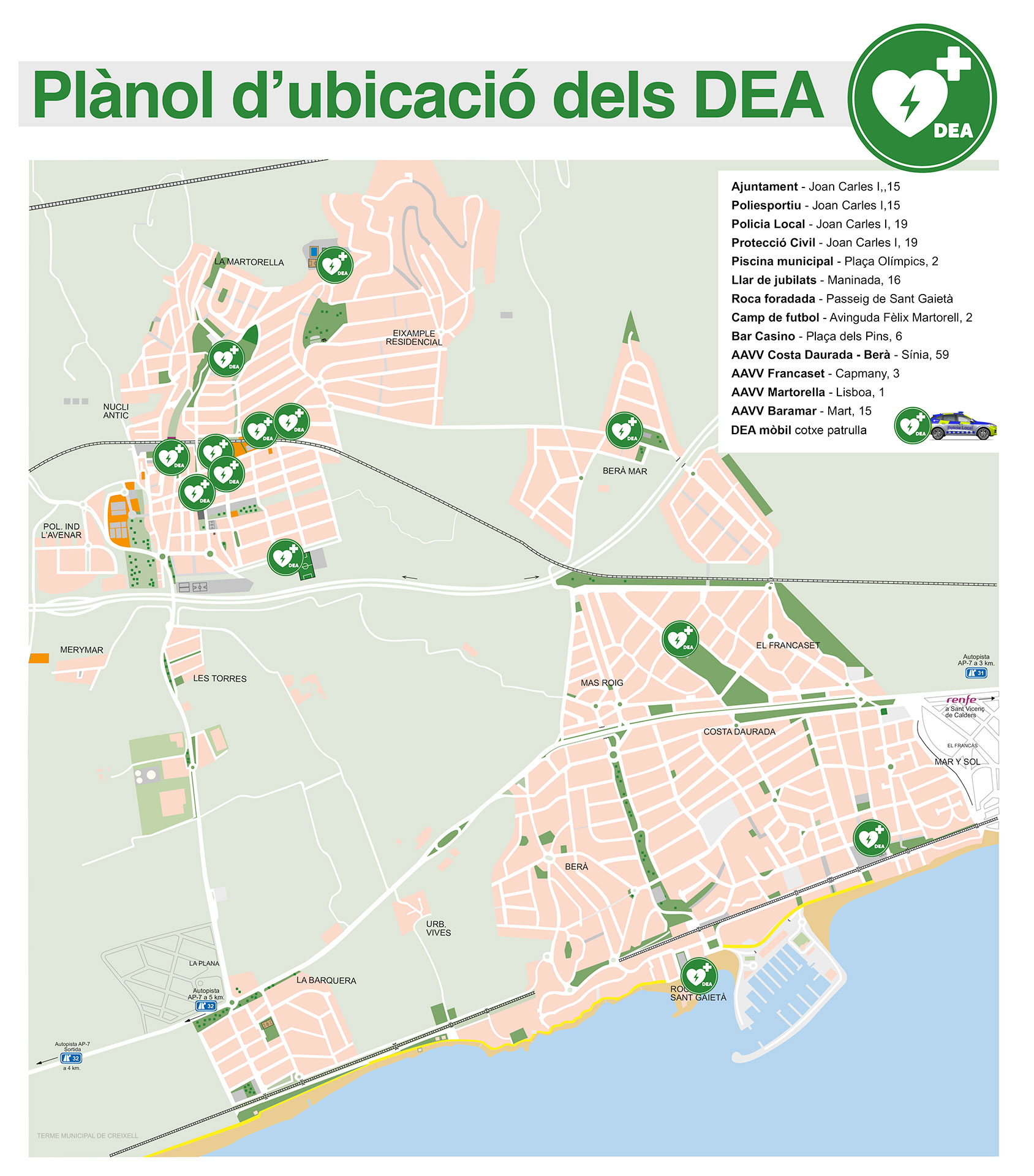 Desfibril·ladors públics Desfibril·ladors públics