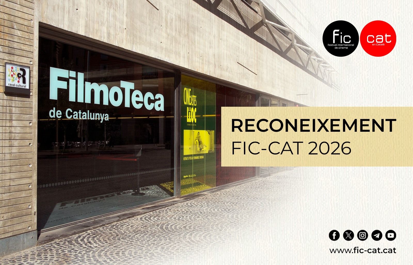 El FIC-CAT retrà un reconeixement a la Filmoteca de Catalunya